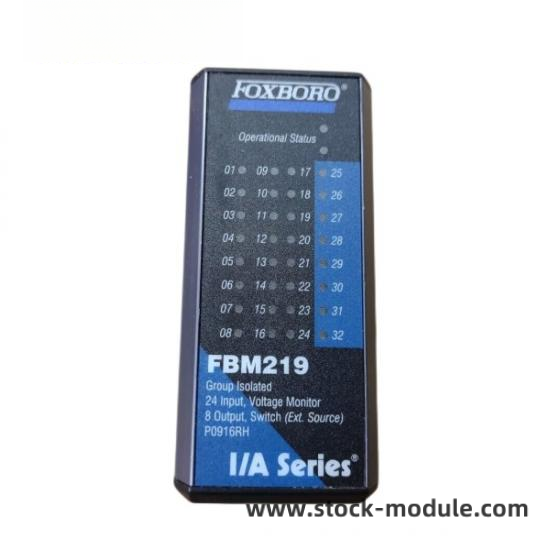 foxboro_fbm219_rh916rh.png FOXBORO FBM219 RH916RH - High-Performance I/O Module for Industrial Automation