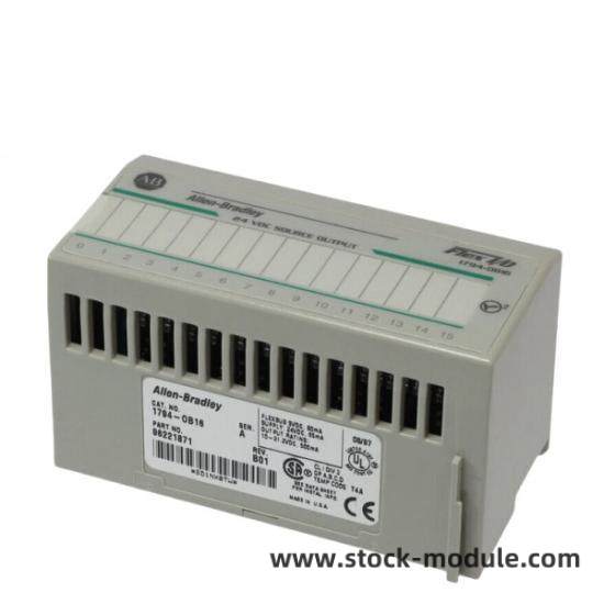 1794-ob16_a.jpg Allen Bradley 1794-OB16/A - DC Output Module for Industrial Control Systems