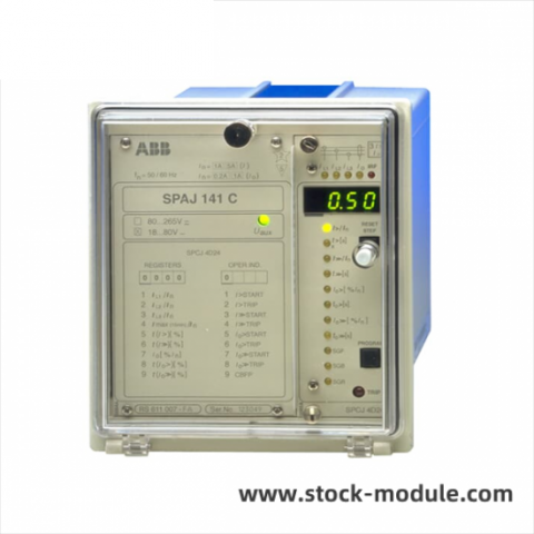 ABB SPAJ 141C RS611007-AA Earth Fault Relay - Advanced Protection Solution for Industrial Applications